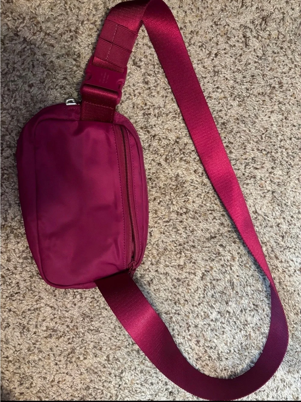 lululemon athletica Maroon/Pink Crossbody Belt Bag